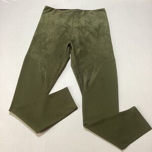 Lysse High Rise Shapping Forest Green Suede Leggings